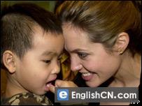 Angelina Jolie and her adopted son Maddox